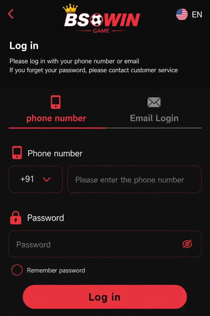BS Win Game Login
