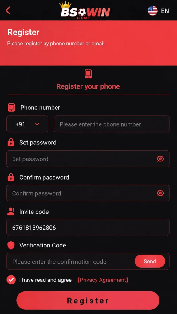 BS Win Game Register